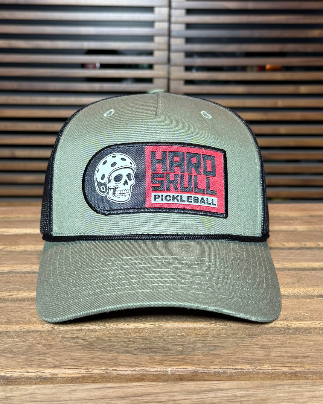 Hard Skull Big Badge Hat