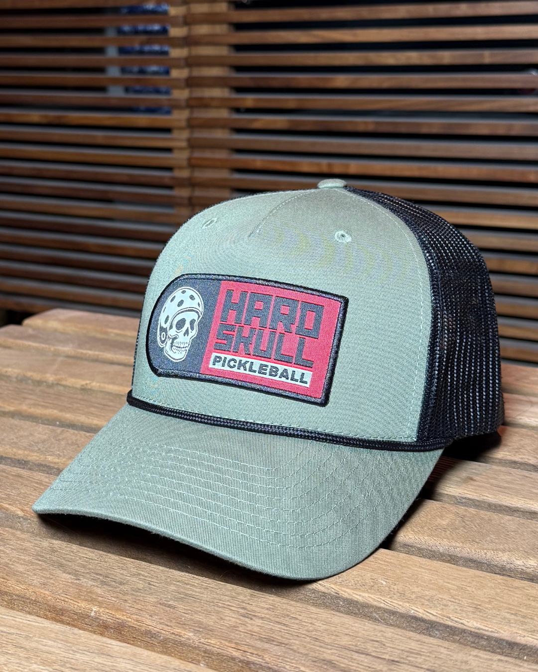 Hard Skull Big Badge Hat