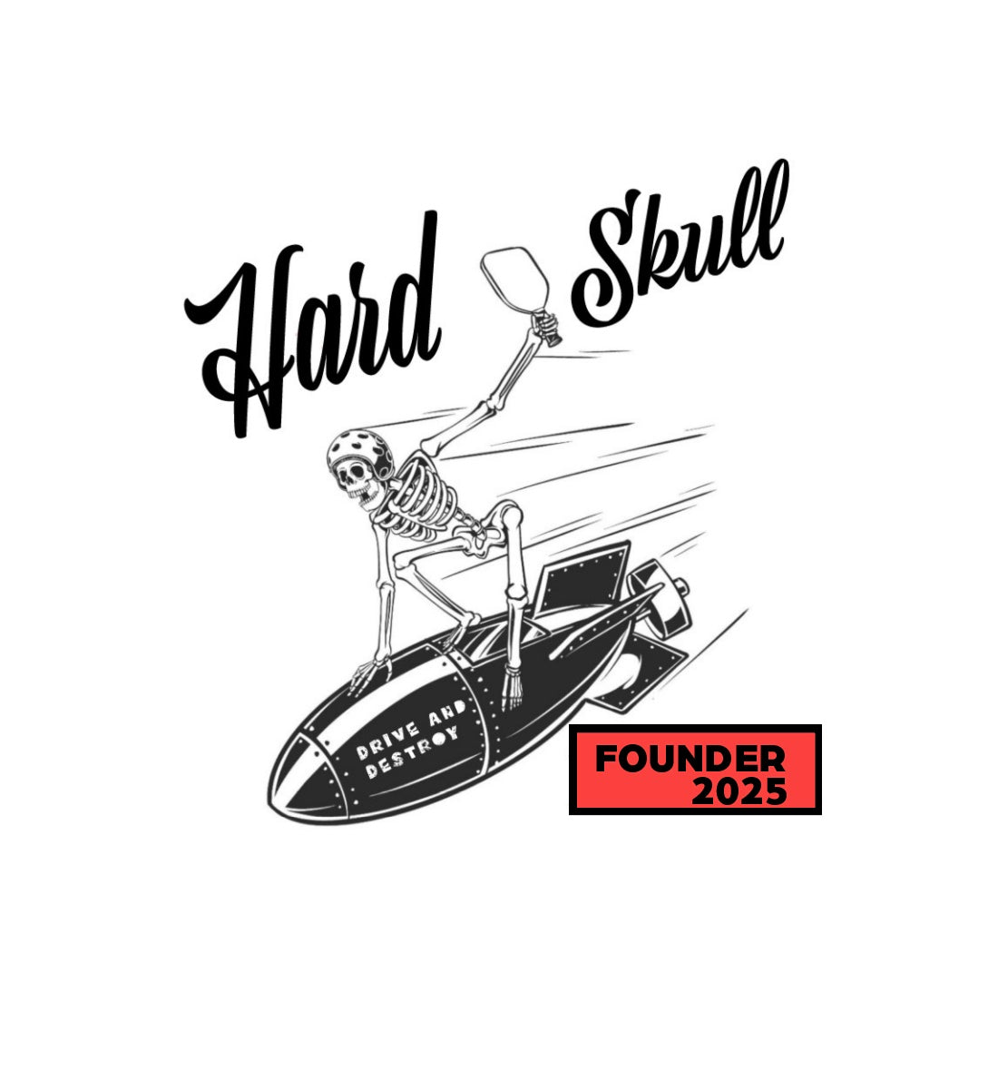 Hard Skull Bomb Rider T-Shirt