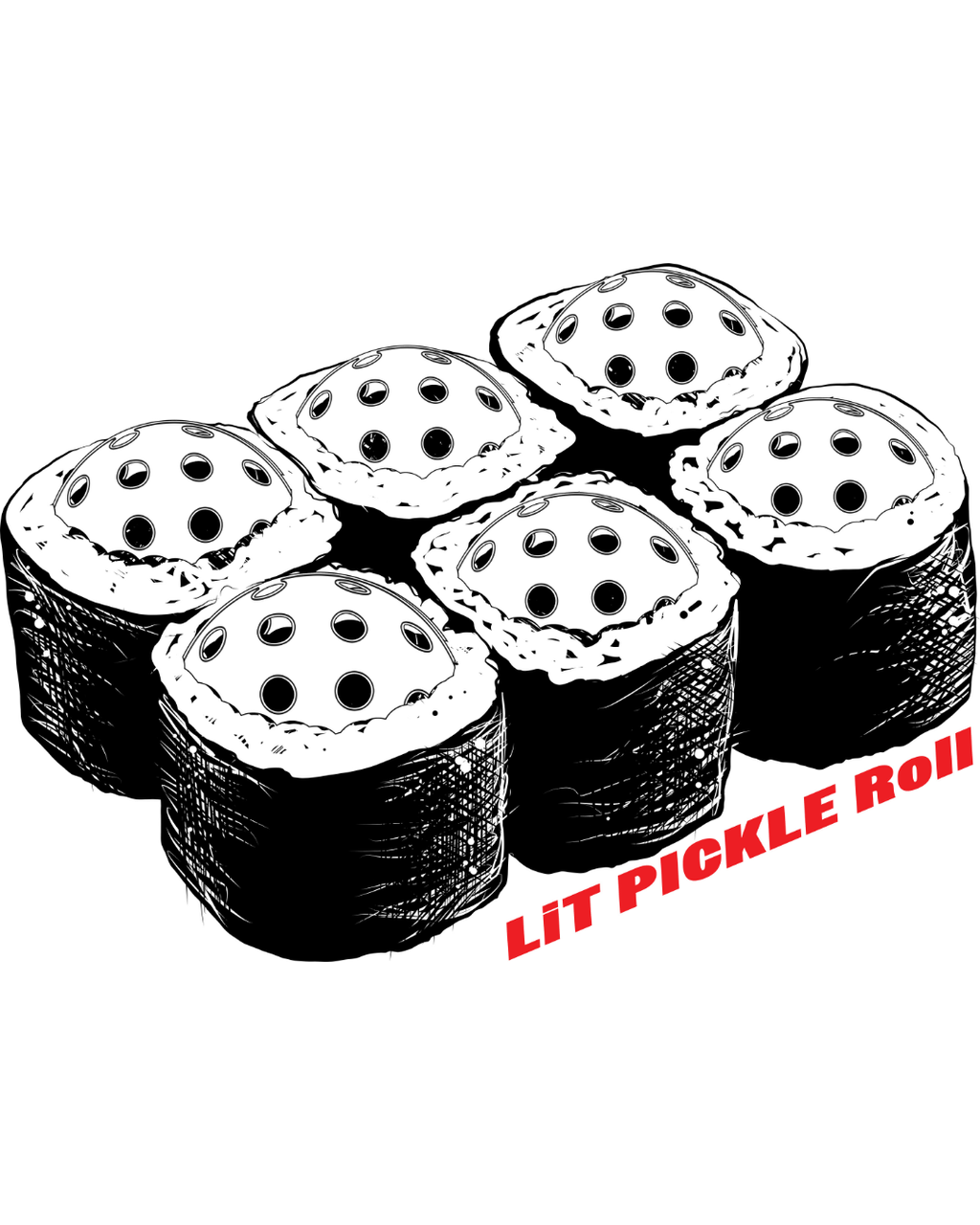 Lit Pickle Sushi T-shirt